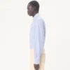 Camisa de algodón con bordado Vlogo