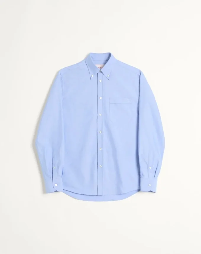 Camisa de algodón con bordado Vlogo