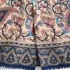 Camisa de bolos de muselina de algodón con estampado Voyage Imaginaire y ribetes de pasamanería Camisa de bolos de muselina de algodón con estampado Voyage Imaginaire y ribetes de pasamanería