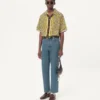 Camisa de bolos de popelín de algodón con estampado Bulles Royales