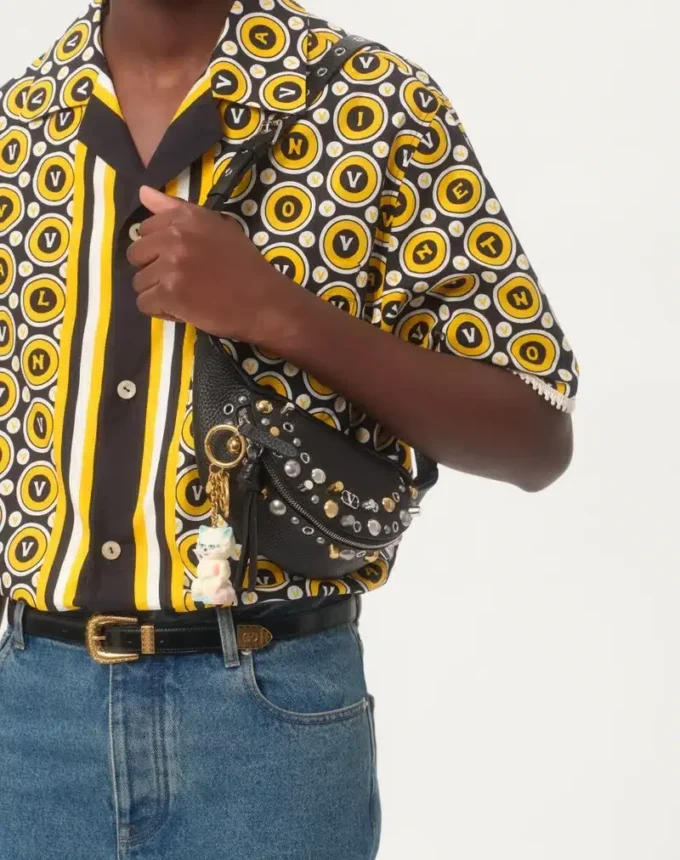 Camisa de bolos de popelín de algodón con estampado Bulles Royales