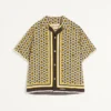 Camisa de bolos de popelín de algodón con estampado Bulles Royales