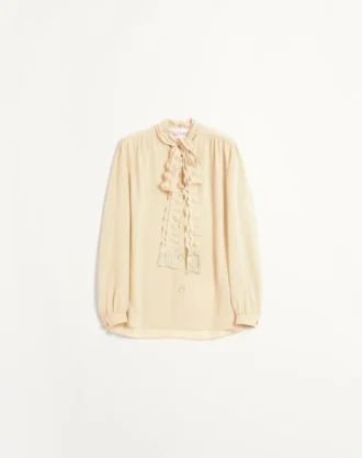Camisa de crepé de China