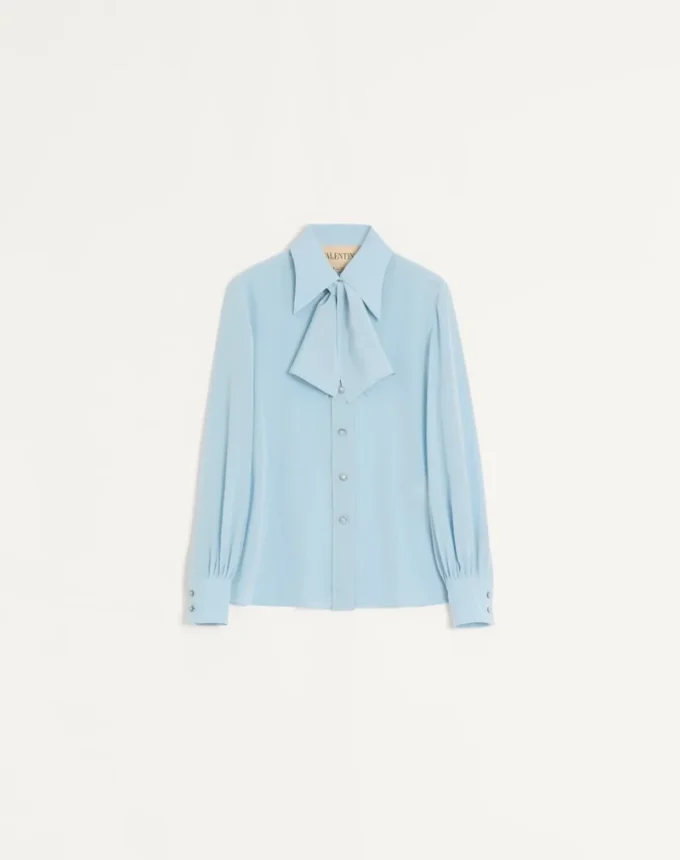 Camisa de crepé de China