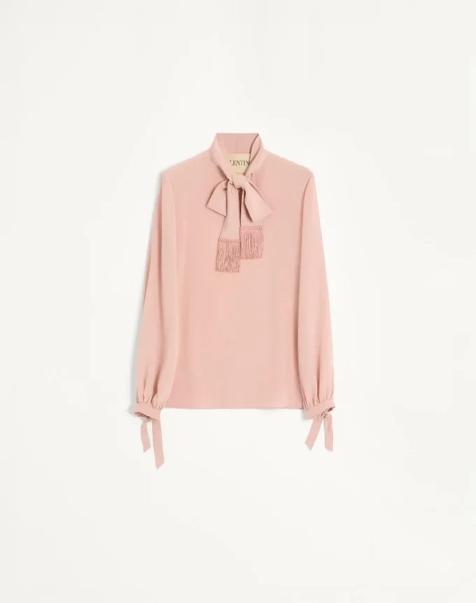 Camisa de crepé de China