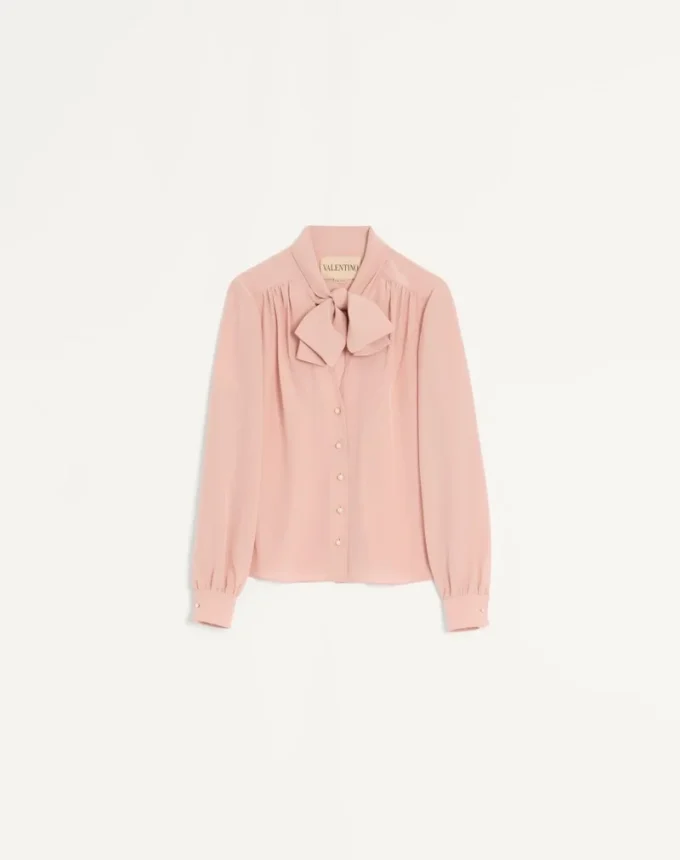 Camisa de crepé de China