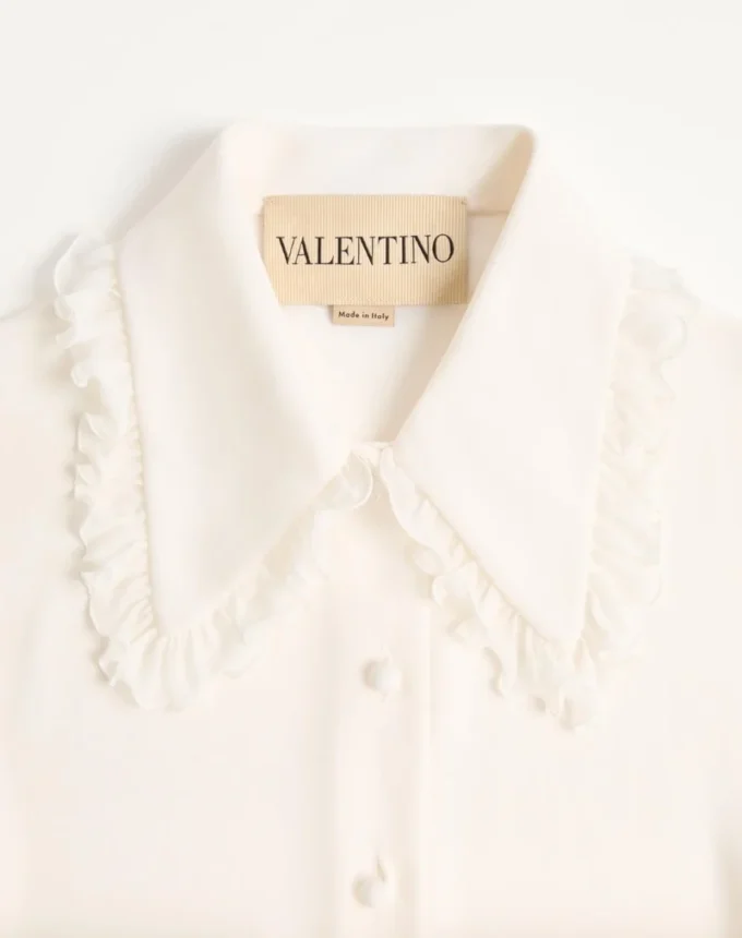 Camisa de crepé de China