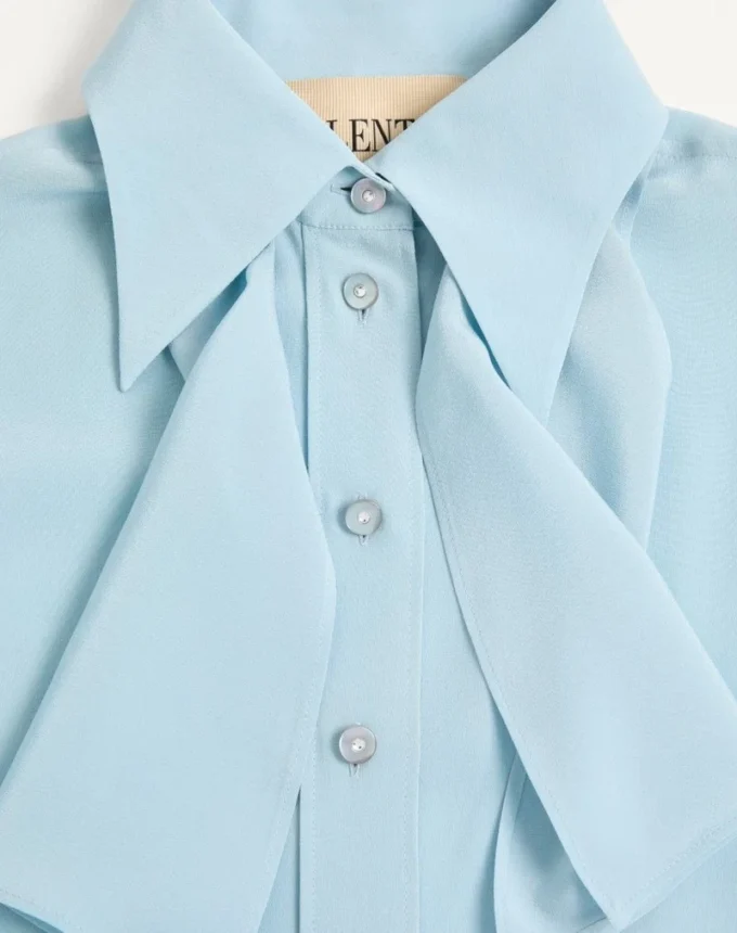 Camisa de crepé de China
