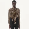 Camisa de crepé de China con estampado Petit Charles