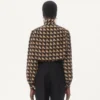 Camisa de crepé de China con estampado Petit Charles
