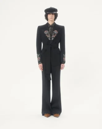 Camisa de gasa de seda y lurex de Valentino
