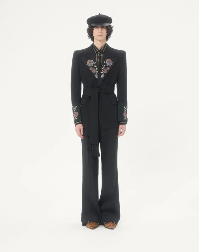 Camisa de gasa de seda y lurex de Valentino