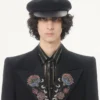 Camisa de gasa de seda y lurex de Valentino