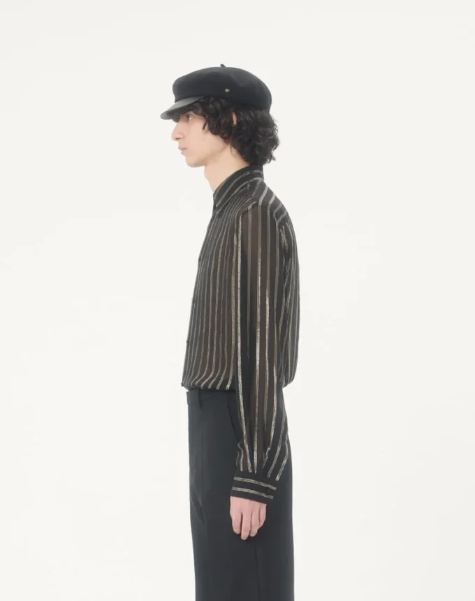 Camisa de gasa de seda y lurex de Valentino