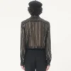 Camisa de gasa de seda y lurex de Valentino