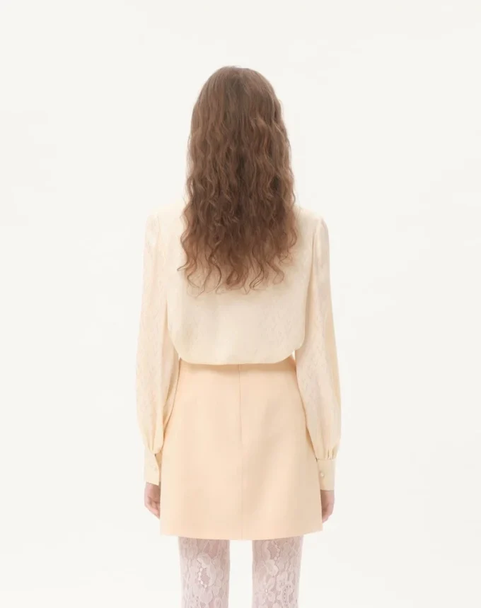 Camisa de jacquard de seda Toute La V