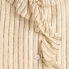 Camisa de lamé seersucker