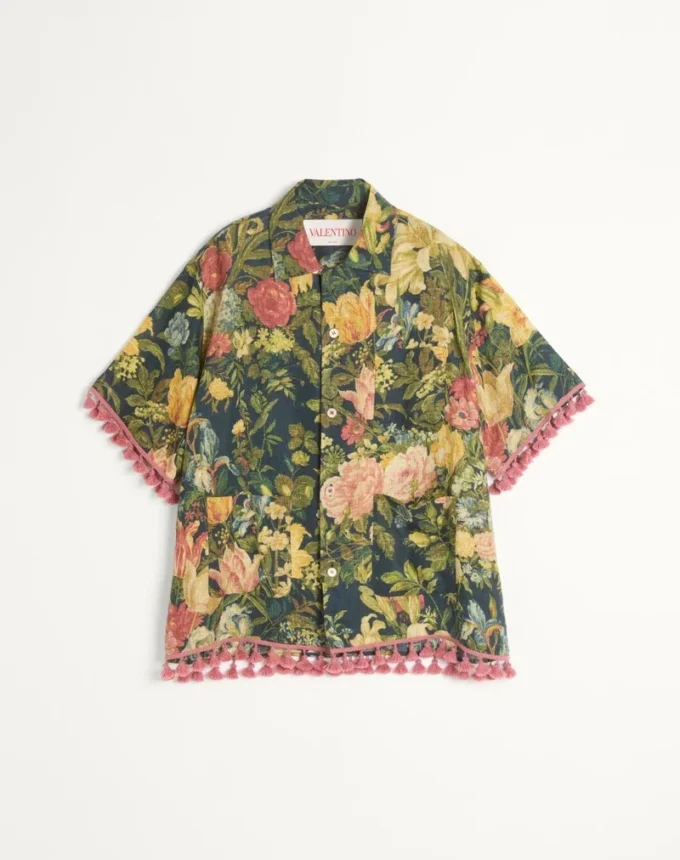 Camisa de lino con estampado Apres L’Hiver