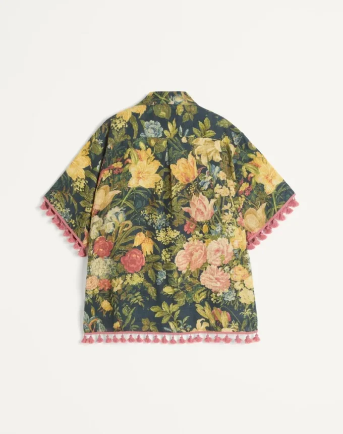 Camisa de lino con estampado Apres L’Hiver