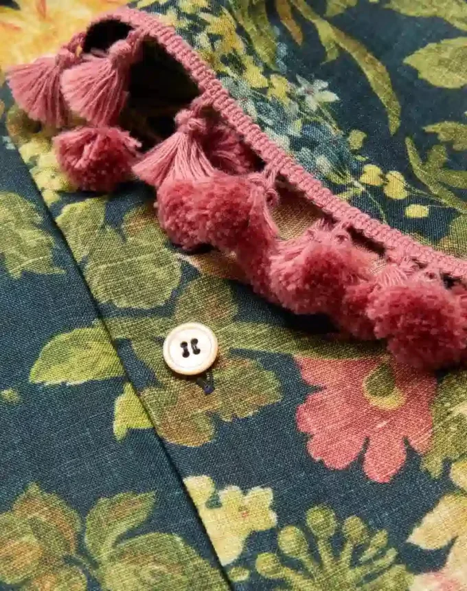 Camisa de lino con estampado Apres L’Hiver