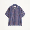 Camisa de lino con estampado Voyage Imaginaire