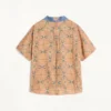 Camisa de lino con estampado Voyage Imaginaire