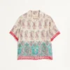 Camisa de lino ligera con estampado Voyage Imaginaire Camisa de lino ligera con estampado Voyage Imaginaire