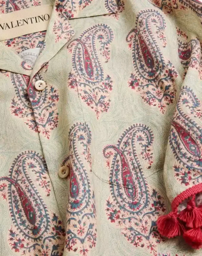 Camisa de lino ligera con estampado Voyage Imaginaire Camisa de lino ligera con estampado Voyage Imaginaire