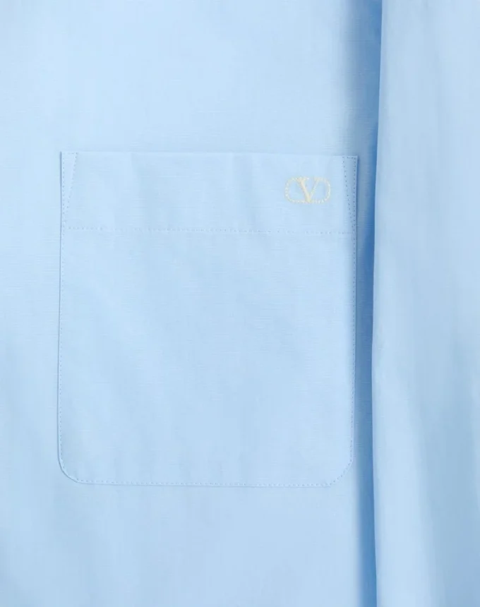 Camisa de popelín de algodón