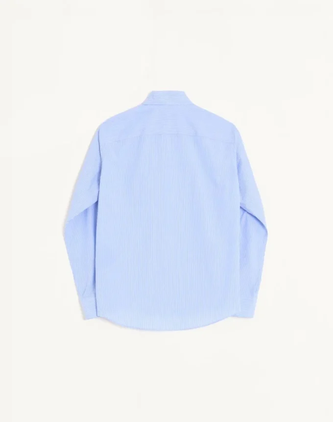 Camisa de popelín de algodón Valentino con bordado VLogo Camisa de popelín de algodón Valentino con bordado VLogo