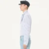 Camisa de popelín de algodón Valentino con cuello bufanda y bordado VLogo Camisa de popelín de algodón Valentino con cuello bufanda y bordado VLogo