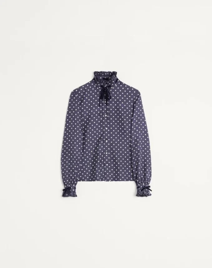 Camisa de sarga con estampado Plus De Pois Camisa de sarga con estampado Plus De Pois