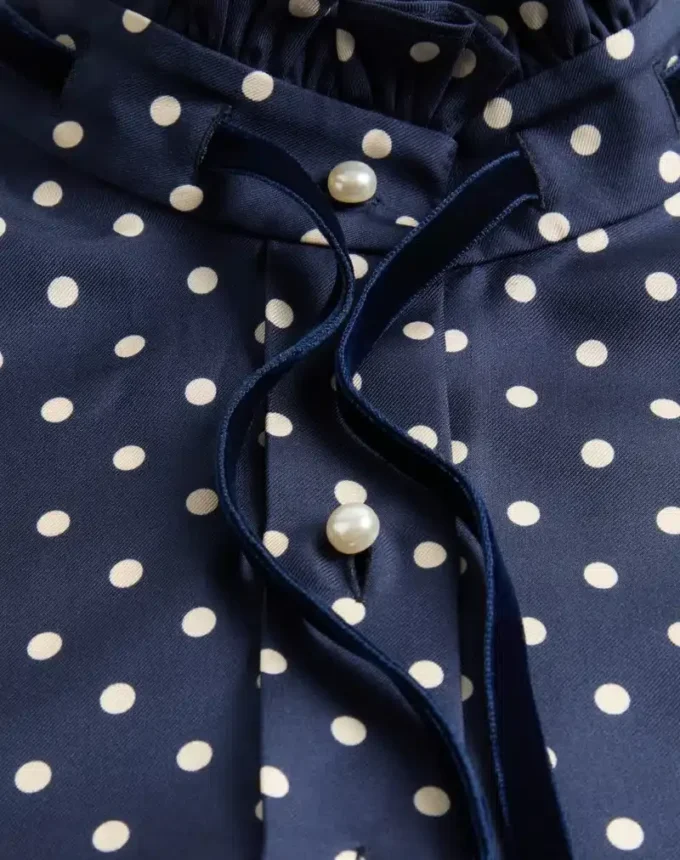 Camisa de sarga con estampado Plus De Pois Camisa de sarga con estampado Plus De Pois