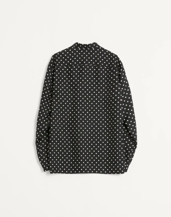 Camisa de sarga de seda con estampado Plusdepois Camisa de sarga de seda con estampado Plusdepois