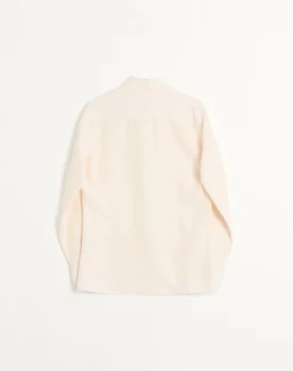 Camisa de shantung de seda con botones de madera Camisa de shantung de seda con botones de madera