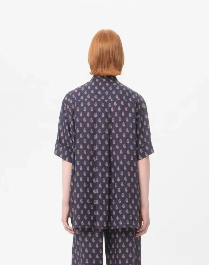 Camisa ligera de lino con estampado Voyage Imaginaire Camisa ligera de lino con estampado Voyage Imaginaire