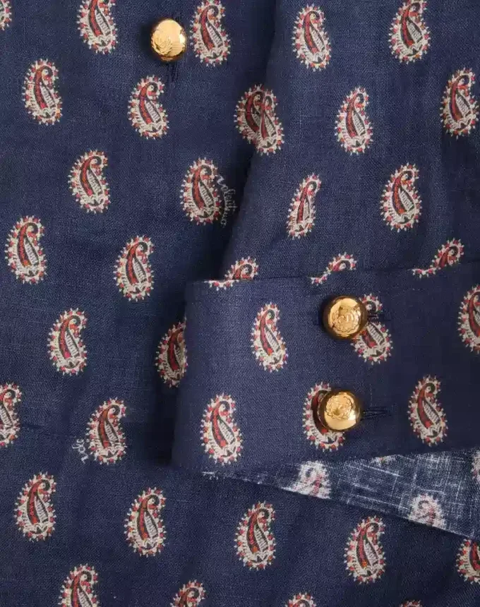 Camisa ligera de lino con estampado Voyage Imaginaire Camisa ligera de lino con estampado Voyage Imaginaire