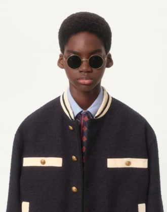 Camisa Oxford de algodón con bordado Vlogo