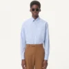 Camisa Oxford de algodón con bordado Vlogo Camisa Oxford de algodón con bordado Vlogo