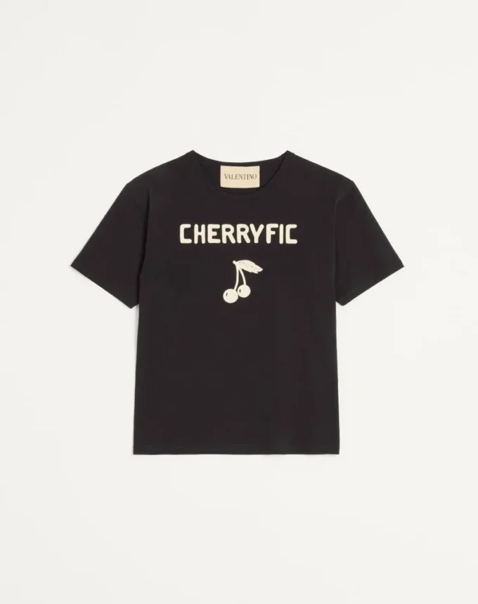 Camiseta de algodón con estampado Cherryfic Camiseta de algodón con estampado Cherryfic