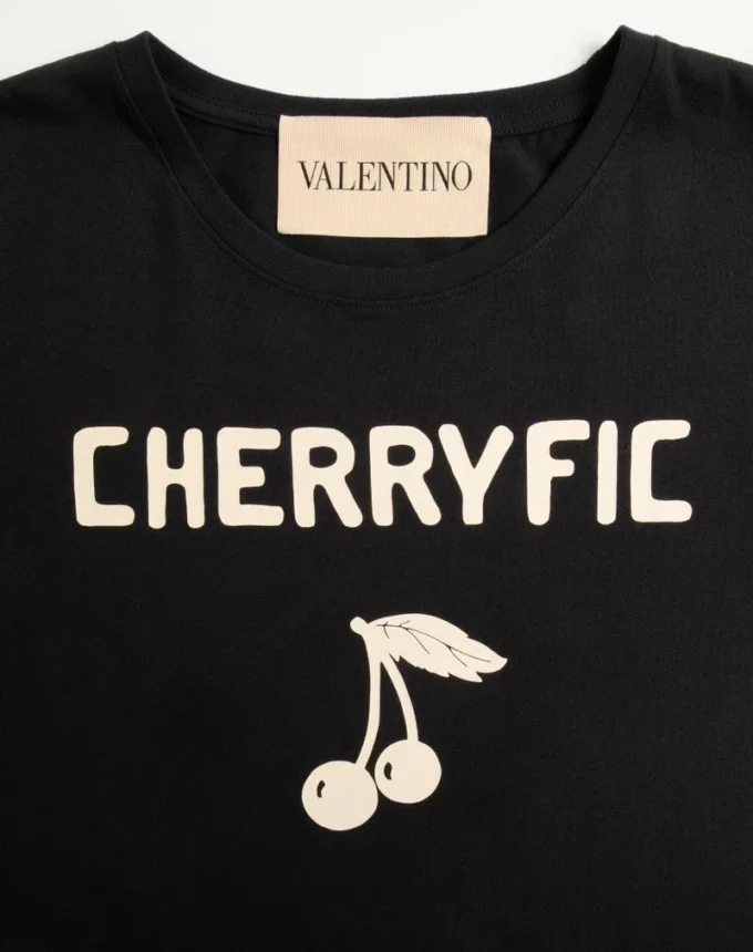 Camiseta de algodón con estampado Cherryfic Camiseta de algodón con estampado Cherryfic