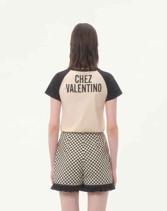 Camiseta de algodón con estampado Chez Valentino