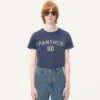Camiseta de algodón con estampado y parche Chez Valentino