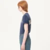 Camiseta de algodón con estampado y parche Chez Valentino