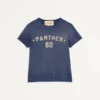 Camiseta de algodón con estampado y parche Chez Valentino