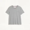 Camiseta de algodón con parche VLogo Camiseta de algodón con parche VLogo
