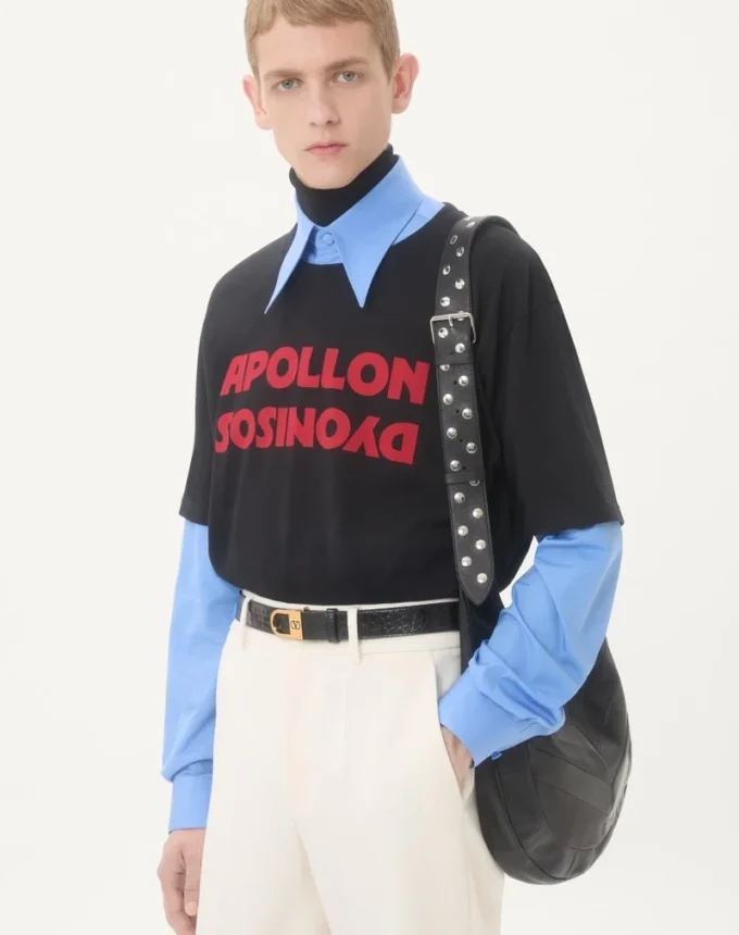 Camiseta de algodón Valentino con estampado Apollon/Dyonisos
