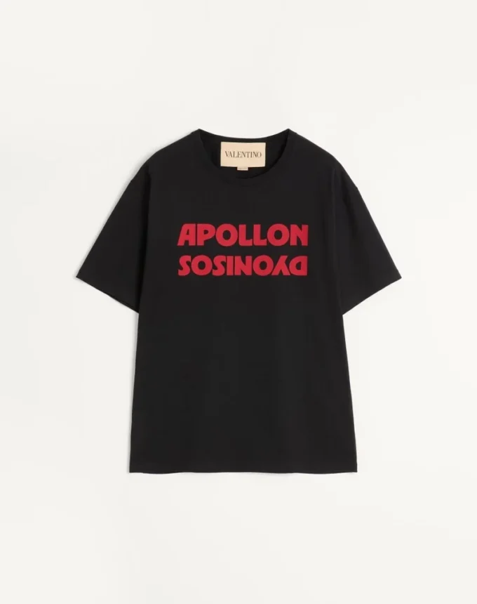 Camiseta de algodón Valentino con estampado Apollon/Dyonisos