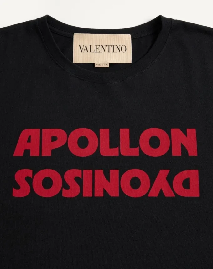 Camiseta de algodón Valentino con estampado Apollon/Dyonisos