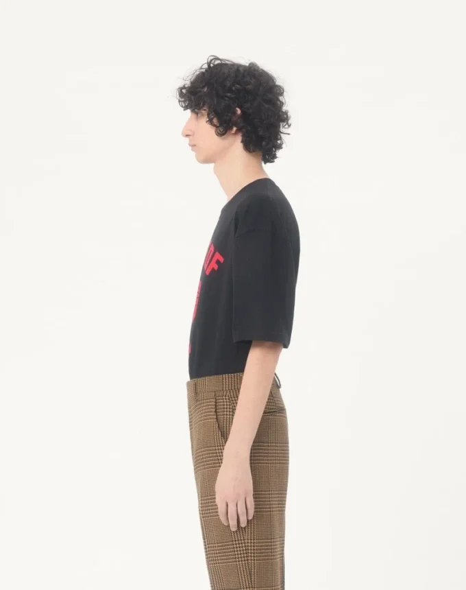 Camiseta de algodón Valentino con estampado de pantera Camiseta de algodón Valentino con estampado de pantera